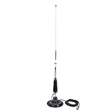 Faltbare CB PNI LED 850 Antenne mit Magnetfuß 145 mm, 85 cm lang, 26-28 MHz, 300 Watt, beleuchtet bei der Übertragung, PL Gewindeart, ohne Zubehör