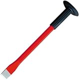 Kippen 3009CX Maurermeißel mit flacher Spitze und Handschutz aus Gummi, Maße: 350 x 16 mm