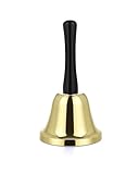 VABNEER Handglocke Glocke Klingel Hand Tischglocke Rezeptionsklingel Tischklingel Anrufsglocke (Gold)