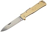 Otter 01OT013 Unisex – Erwachsene Messer Mercator Messing Taschenmesser, beige, 19,5 cm