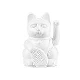 DONKEY Lucky Cat Mini | White - Japanische Glücksbringer Winkekatze in Weiß, 9,8 cm hoch