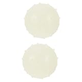 FUTUREORYY 2 Stück Leuchtende Hundespielbälle aus Widerstandsfähigem Gummi Interaktives Kauspielzeug für Kleine Hunde Fördert Spiel und Zahnpflege für Drinnen und Draußen