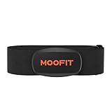 moofit HR6 Herzfrequenzmesser Brustgurt,IP67 Wasserdicht Pulsmesser,Unterstützung Bluetooth/ANT+,Kompatibel mit Wahoo Fitness, Zwift, Peloton, Elite HRV, Rouvy, Endomondo