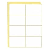 120 Stück 50x75mm Etiketten Selbstklebend zum Beschriften, Universal Aufkleber Etiketten Haushaltsetiketten Tiefkühletiketten Adressetiketten für Flaschen, Aktenordner, Glasboxen, Büro, Küche