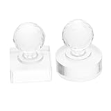 Baluue 2 Stück Teiliges Lidschatten Presswerkzeug Quadratisch und Rund Vielseitiges Make-up Reparatur Tool für Lidschatten Brauenpuder und Highlighter Effiziente Pressform zur Palette