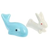 ABOOFAN 2 Stück Keramik Pinselhalter Kalligrafie Stifthalter Schreibpinselablage Chinesischer Stil Blau und Groß für Kalligrafie Tuschepinsel Büro und Zuhause