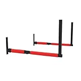 RAWWEST.BIS Wandhalterung für Dachbox Skibox verstellbar 33-57cm Stahl Wandhalter für Dachträger, Wandhaken mit Polsterung für Auto-Dachbox bis 40kg, auch für Sportgerät SUP Halter für die Garage