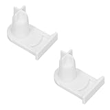 2x Türscharnierbuchse Buchse Türscharnier Halterung für Bosch für Siemens 00169301/05384490, Gefrierschrank Tür 25x15mm Kunststoff Weiß