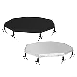 Strapazierfähige Abdeckung für 8-teilige Hunde-Laufställe, entworfen, um Haustiere vor Sonneneinstrahlung und Regen zu schützen (Silber)