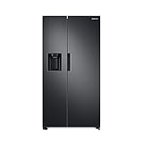 Samsung RS6JA8811B1/EG Side-by-Side Kühlschrank, 178 cm, 634 ℓ, 225 ℓ Gefriervolumen, Space Max Technologie, Premium Black Steel