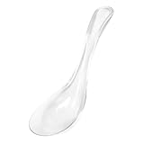 DECHOUS Glaslöffel, Servierlöffel, Küchenzubehör, Küchenzubehör, Servierlöffel, Dessert, Teelöffel, Haushalt, Esslöffel, Glas, transparent