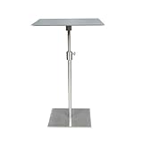 C-förmiger Couchtisch aus Edelstahl, höhenverstellbar, für Wohnzimmer und Schlafzimmer, platzsparendes Design