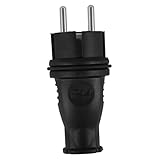 DOITOOL Schuko Stecker Ersatz Polig Robustes Verlängerungskabel Steckerende Einfacher für Haushaltsgeräte Geeignet für Langlebig und Benutzerfreundlich