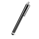OcioDual Eingabestift für Touchscreens, Schwarz, Touch Pen Kompatibel mit Handy, Smartphones, Tablets, Monitoren, Universeller Metallzeiger, Gummispitze, Universal Stylus Kapazitiver Stift