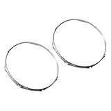LeeQinersw Bass Drum Hoops für obere und untere stabil, 10 in 6 Hole
