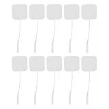 minkissy 24 Stück Massageaufkleber Stabelektroden Selbstklebende Einheitspads Vive Ersatzpad Selbstklebende Elektrodenpads Elektrodengel Wiederverwendbare Elektrodenpads