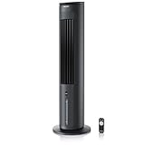 Brandson - Luftkühler mit Wasserkühlung - Preisträger 2025 - Verdunstungskühler - Luftkühler - Ventilator - mobile Klimaanlage ohne Abluftschlauch - leise - Turmventilator