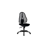 Topstar OP200G20 Open Point SY, Bürostuhl, Schreibtischstuhl, ergonomisch, Bezug schwarz, 111 x 48 x 48