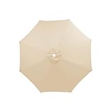 Regenschirm-Ersatzdach – Ersatzdach für Terrassenschirme | Sonnenschirm UV 50+, wasserdichtes Oberteil, Polyester-Tuch, passend für verschiedene Rahmen für Garten, Terrasse, Hinterhof, Pool