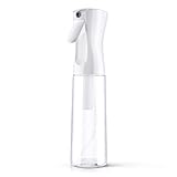 URAQT Sprühflasche Haar, 300 ml Wasserzerstäuber Wasserflaschens Friseur Sprühflaschen Spray Bottle, Salon Wasser Sprüher Friseur Haar Werkzeug für Haar, Weiß Transparent