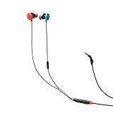 JBL Quantum 50N, kabelgebundenes In-Ear Gaming-Headset QuantumSOUND Signature, Sprackfokus-Mikrofon, Lautstärke-Slider und Stummschaltung, Multi-Plattform-Kompatibilität, Twistlock, Blau/Rot