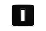 Sonos Sub, schwarz – Leistungsstarker WLAN Subwoofer für dynamische & tiefe Bässe für alle Sonos Speaker – Eleganter Multiroom Subwoofer für erstklassigen Sound (Gen.3)