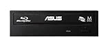 Asus BW-16D1HT Retail Silent interner Blu-Ray Brenner (16x BD-R (SL), 12x BD-R (DL), 16x DVD±R, Retail, BDXL, Sata) schwarz