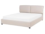 Wasserbett beige mit Heizung Matratze 160 x 200 cm Zubehör Modern Belfort