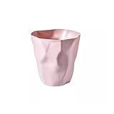 WQQYU6HKF Smart Trash Can Simple Trash Can Household Living Room Kitchen Without Lid Large Creative Bedroom Office Paper Basket Bathroom Trash Can(Pink, L)