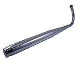 Jamarcol Chrom Auspuff 90cm - Passend für Zündapp C50, CS50, GTS50, KS50 - Komplettset mit Krümmer und Endtopf, 36mm Anschluss, Moped, Mofa, Motorrad