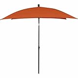 Siena Garden City Mittelstockschirm anthrazit/Terracotta Ø 180cm, Rot