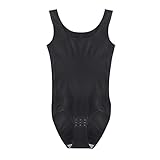 Überbrustkorsett mit Schnürung, Bustier, Dessous, hohe Taille, Damen, Bauch, zum Abnehmen des Pos, für Cosplay, Halloween, Kostüm und Party, Schwarz , XXL