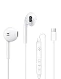 MAS CARNEY Kopfhörer USB C mit Kabel TH9, In-Ear Earphones USBC mit Mikrofon Kompatible mit iPad Pro,Samsung Galaxy S25 S24 S23 A55 A53,Google Pixel,Huawei, Mi,Oppo