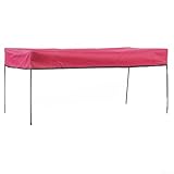 Abnehmbare Markise Baldachin Sonnenschutz Abdeckung für Gartenwagen und Wagen (tiefrot)