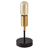 wiheajuora Kleine Tischlampe IndustrieNachtlicht E27 60W Schreibtischlampe Nachttischbeleuchtung für Schlafzimmer, Wohnzimmer oder Büro (keine Birne)