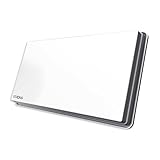 STRONG - SlimSat SA62 - Kompakte Satellitenantenne - Integriertes Twin LNB - mit Fensterhalterung - Montage an Wand, Balkon oder Mast - Ideal für Camping, Reisen und Eigenheim - weiß