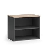 Vicco Lowboard Wido, Anthrazit/Sonoma, 60 x 50 cm mit 2 Fächern