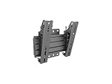 Multibrackets M Wallmount Pro MBW1U Tilt 200 106,7 cm (42 Zoll) schwarz - Wandhalterung für Flachbildschirme (30 kg, 43,2 cm (17 Zoll), 106,7 cm (42 Zoll), 75 x 75 mm, 200 x 200 mm, schwarz)