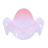 TOVINANNA Acryl Lampenschirm Retro Blumenform 4,5cm Lochdurchmesser Rosa für Tisch und Stehleuchten Vintage Lampenschirm LED Kompatibel