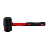 IUVYTA 8/12/16/24 Unzen Hochleistungshammer Gummihammer Doppelseitiger Haushalts-Minihammer Multifunktionshammer Handwerkzeug Holzhammer Gummihammer(24oz)