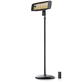 Brandson - Heizstrahler mit Fernbedienung Outdoor Indoor - Elektro Infrarot Terrassenheizstrahler - 3 Leistungsstufen Heizelemente - LED Power Indikator - Wandhalterung - Balkon Garten Terrasse