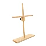 Mikikit Holz Trichterständer mit Löchern Höhenverstellbares Labor Rack Stabiler Halter für Trichter Platzsparend Vielseitiges Lehrinstrument für Chemische Experimente