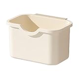 Kompost-Küchenmülleimer, 7 l, Wandmontage unter kleinen Mülleimern, für Küchengeruch, Lebensmittelabfälle, Dose, BgH531 (Beige, 21 x 8 x 12,5 cm)