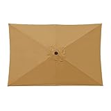 XIAOXIAOYU Ersatzschirm für Sonnenschirm, quadratisch, UV-Schutz, robustes Gartenzubehör, für Pool, Terrasse und Markt