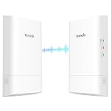 Tenda O1-5G WLAN Bridge Outdoor WLAN Access Point (867 Mbit/s auf 5GHz, 9dBi Richtantenne, Passive PoE, zentrales Management, 1km Reichweite, IP65 Wasserdicht) (2er Pack)