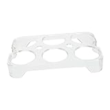 CLISPEED Eierständer Raumsparende Eierhalter Für Den Kühlschrank Eierspeicher Für Den Kühlschrank 6 Eierhalter Eierablage Regal Kühlschrank Eierkarton Kühlschrank Eierhalter Eierbehälter Pp