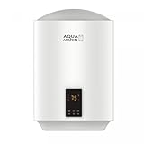 Aquamarin® Elektro SMART Warmwasserspeicher - 30 Liter, 2 kW, Wandhängend, Smart, EEK A, emaillierter Innenbehälter, Intelligent - Boiler, Warmwasserboiler, Elektrospeicher, Heizung, Speicher