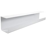 COHEALI Kabelmanagement Fach unter Schreibtisch Klein Weiß Kabelhalter Kabel Organizer aus Robustem Kunststoff Kabelwanne für Computer und USB Kabel im Büro und Home Office