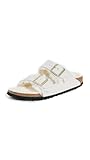 Birkenstock Women's Arizona Shearling Sandals, Antique White/Antique White, 10 Medium US