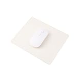 BEAMARKER Rechteckiges Mauspad 7.5x9(5) cm Weiß Kleines Computer Mauspad rutschfest Waschbar Wasserdicht Mauspad Für Büro Zuhause Schule Kabellos Kabelgebunden Gaming PC Laptop Damen Und Herren